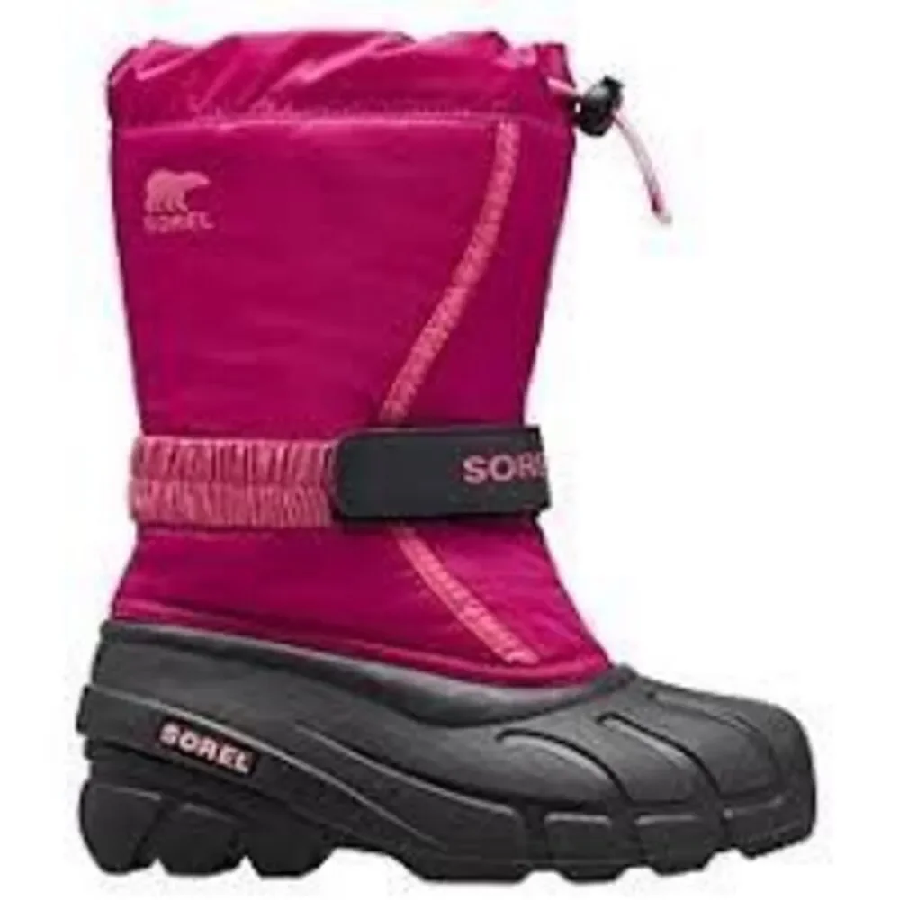 Sorel Big Kids Size 4 Flurry Boots Blooming Pink Winter Snow Waterproof Thermal